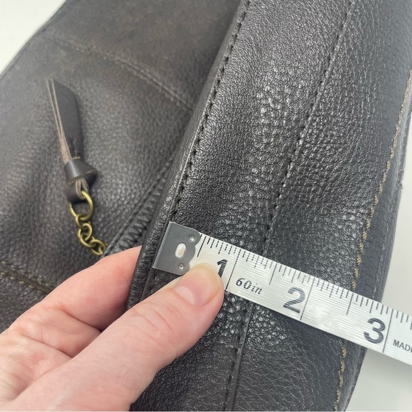 The Sak Brown Leather Crossbody Purse – Adjustable Strap - Picture 10 of 11